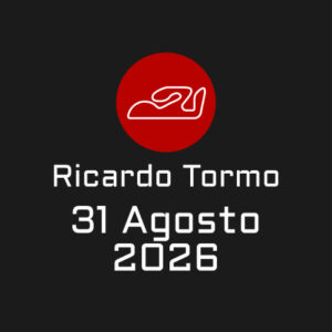Ricardo tormo 31 Agosto 2026